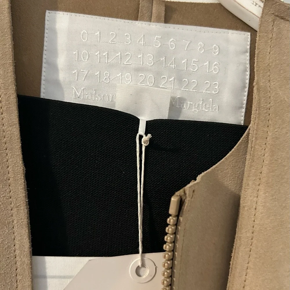 Maison Martin Margiela Beige Pattern Cut Jacket - Picture 12 of 13